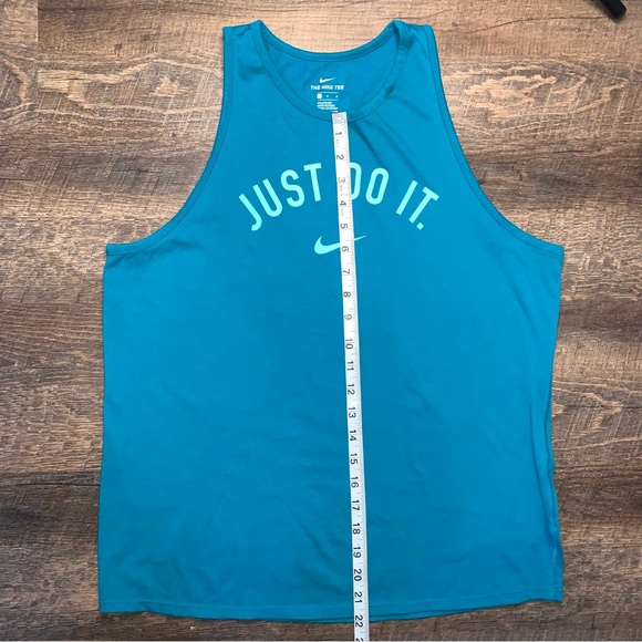 Nike “Just Do It” Activewear Teal Tank Top Women’s Size Large - Picture 7 of 13